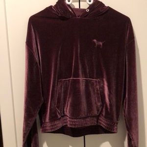 Pink Suede Hoodie